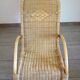 Rocking chair bambou rotin vintage