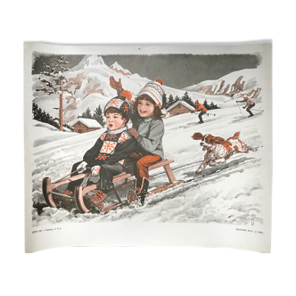 Carpenter's school poster / sledging