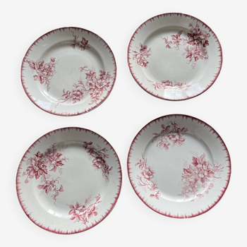 Set of 4 Maastricht earthenware dinner plates