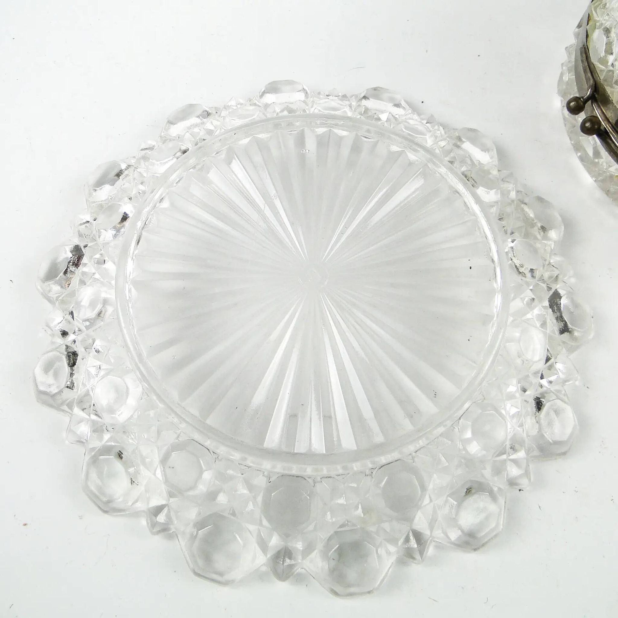 Art Deco bonbonniere, glass, HSG Ząbkowice, Poland, 1930s