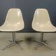 Chaises Eames La Fonda par Herman Miller, ensemble de 2 années 1960