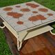 Ceramic coffee table Vallauris "Sunflower" signed Barrois