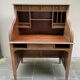Antique solid wood secretary desk, handcrafted cabinetry.