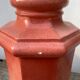 Pair of speckled pink ceramic lamp bases