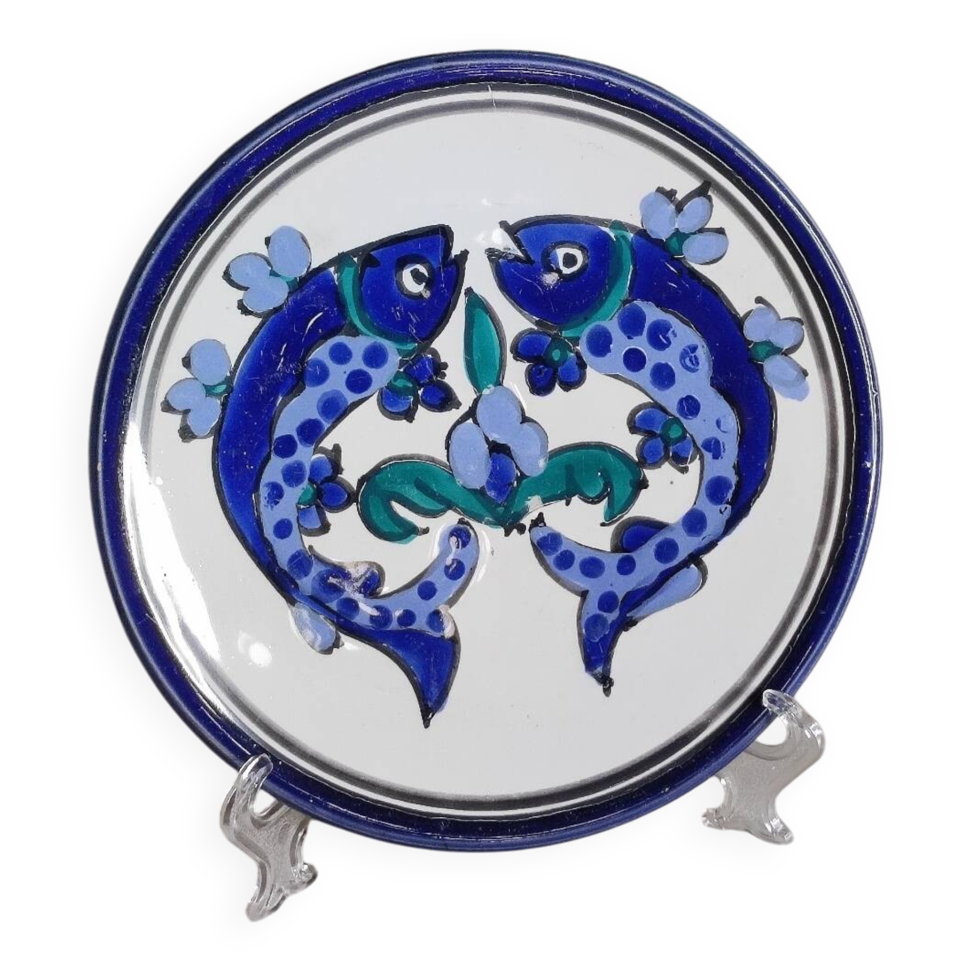 Decorative fish wall plate