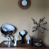 Lampe spoutnik chromée vintage