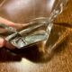 Daum France crystal trinket tray
