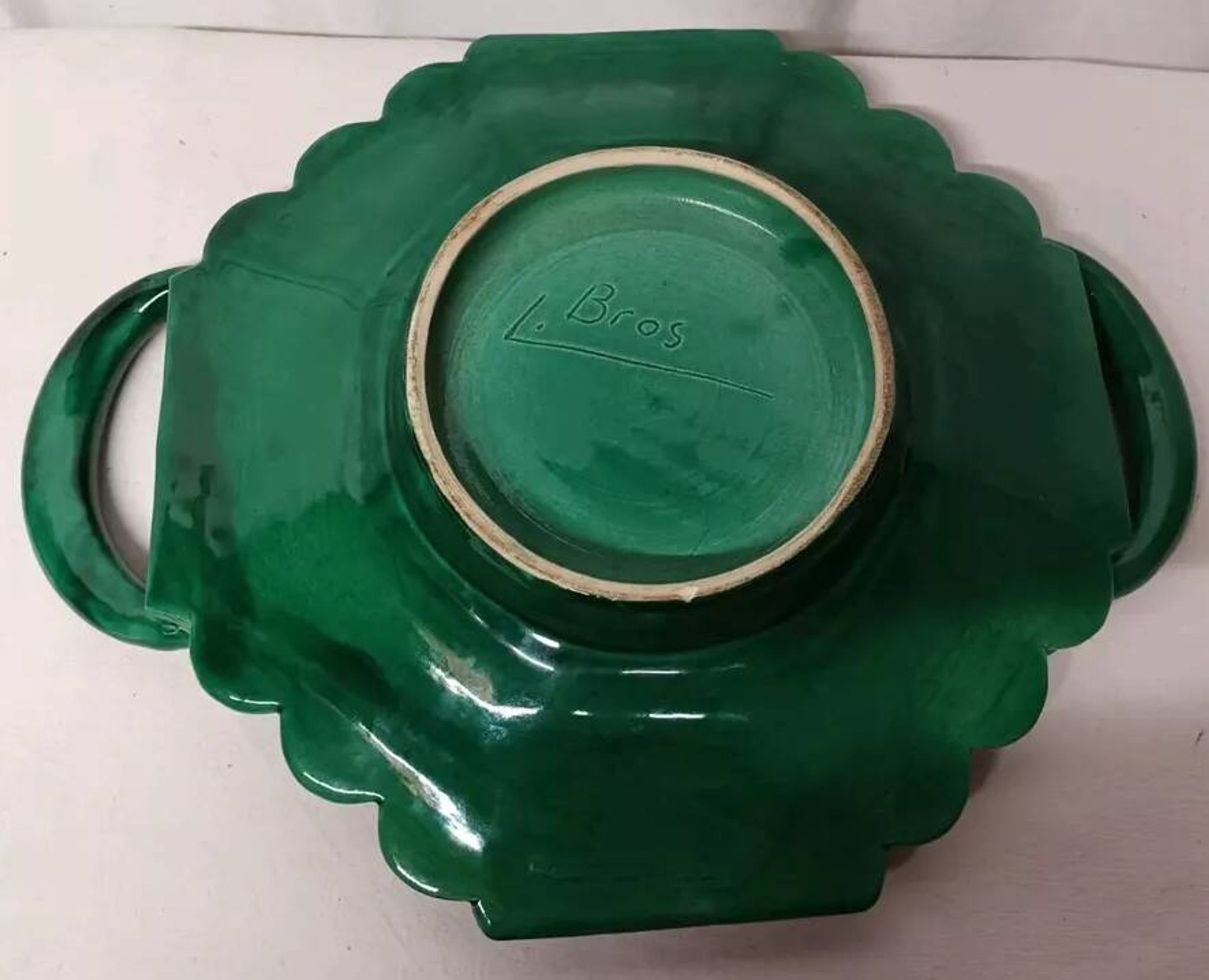 Fruit bowl signed L. Bros Vintage