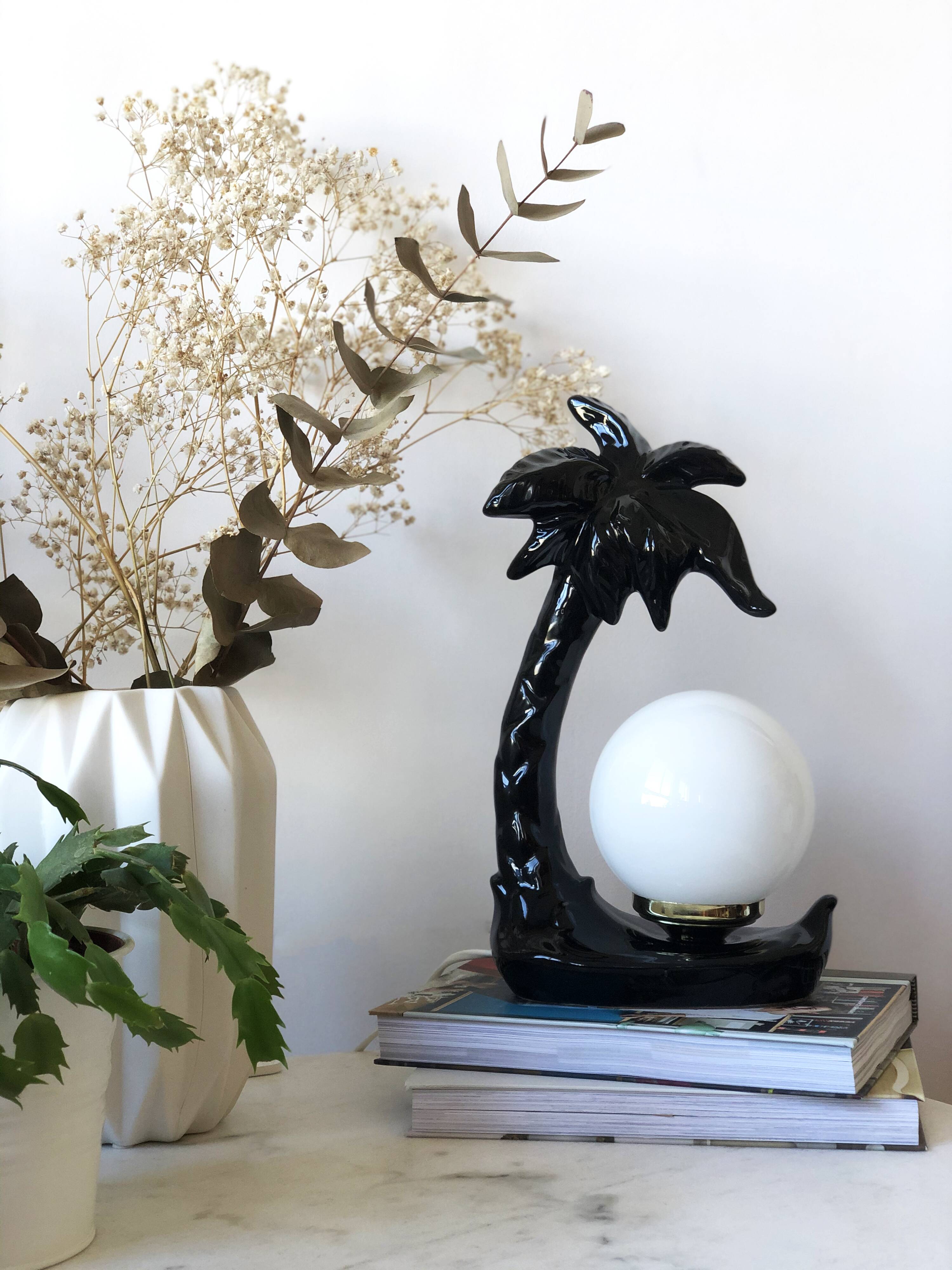 Vintage palm lamp