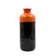 Mid-century orange & brown ceramic vase, Aldo Londi Bitossi Italy 1970s