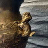 Chinese bronze baluster vase