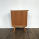 Table de chevet pieds compas en bois clair