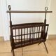 Folding magazine rack with shelf