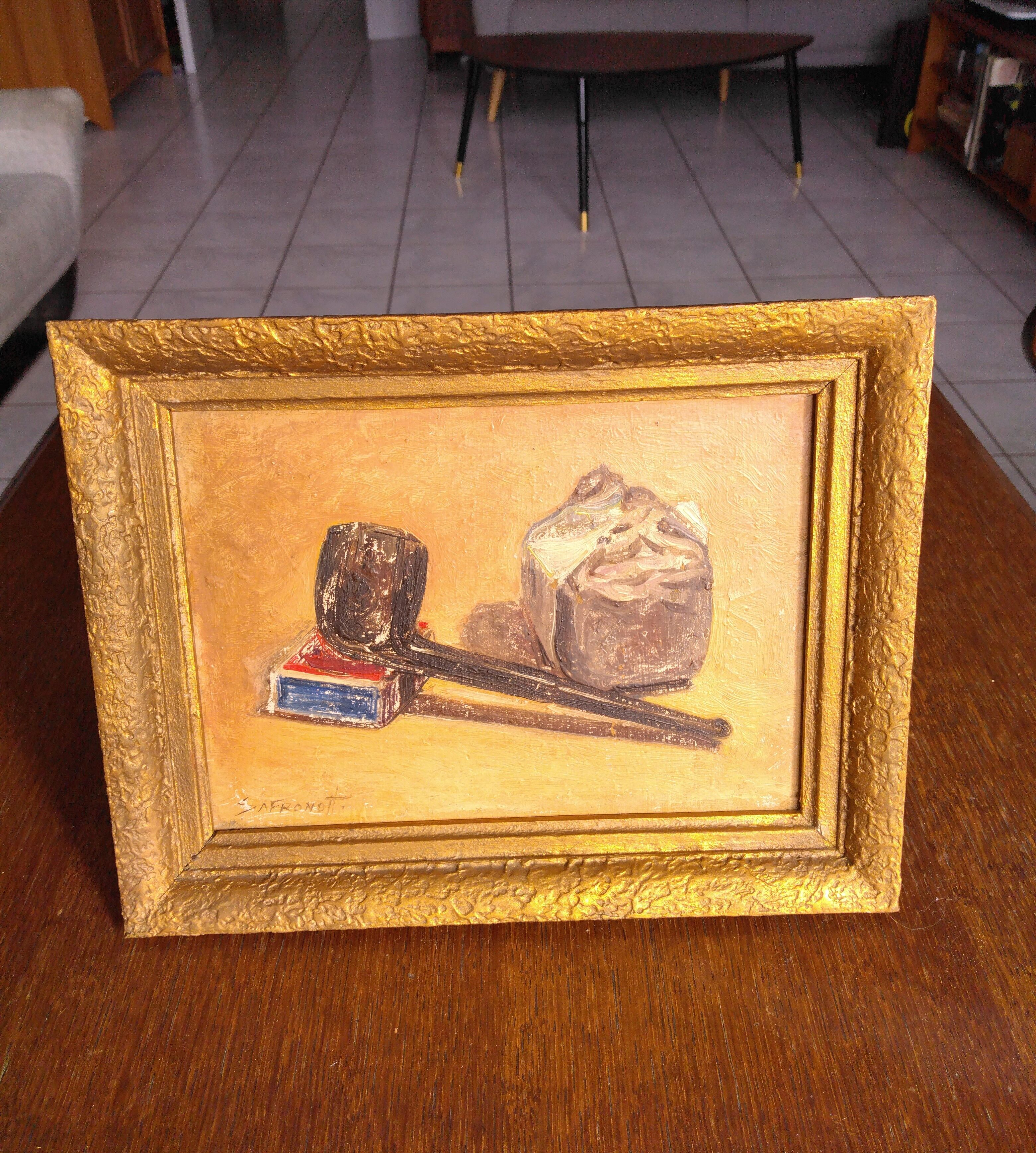 Oil painting on isorel Nicolas Safronoff
