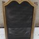3-panel fire screen in brass and black mesh H 39 cm, ideal for a small fireplace
