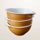 Set of three ear bowls Grespots Digoin, circa 1950