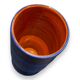 Georges Cueille Blue Vase with Rotating Decor