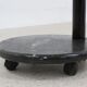 Verre italien &Marbre Pivotant Table Basse, années 1980