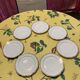 Antique dessert plates, 7 pieces, in real porcelain