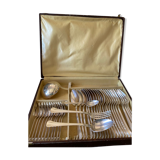 Silver metal cutlery set