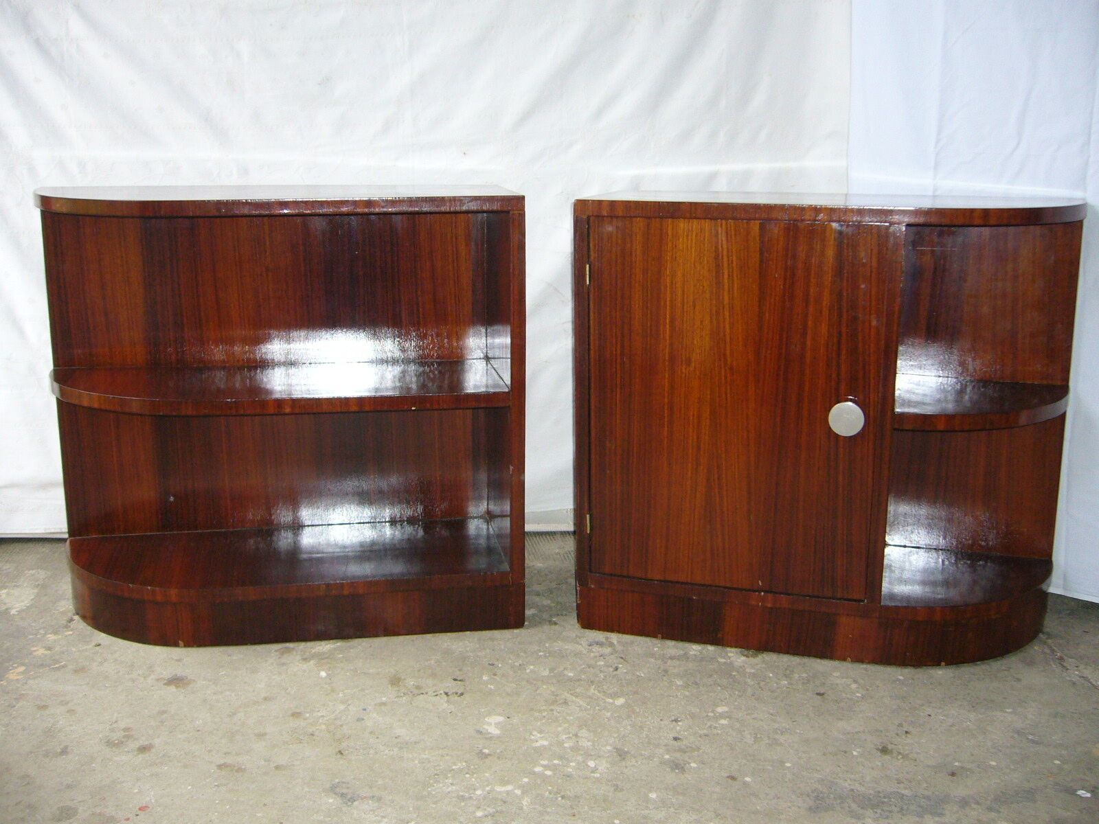 Paiir of art deco extra furniture, sofa ends