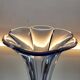 Val Saint Lambert Art deco vaas, serie Luxval model Américain M licht blauw