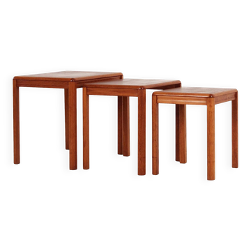Set of three teak tables, Danish design, 1970s, production: Denmark