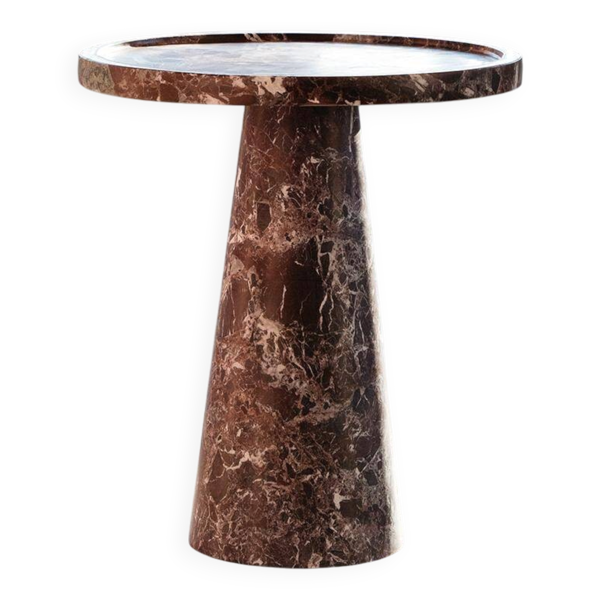 Table d'appoint en marbre Rosso Levanto