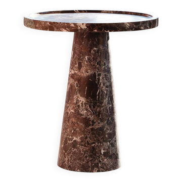 Table d'appoint en marbre Rosso Levanto