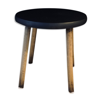 Table d'appoint en bois relookée