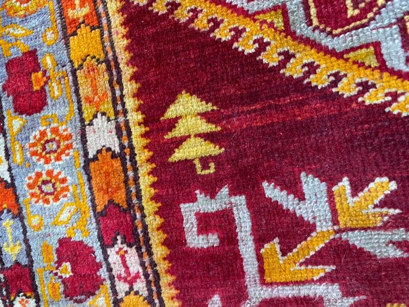 Ancient Turkish carpet Anatolia 110x145 cm