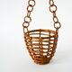 Cache-pot en bois et bambou à suspendre, 1950