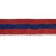 Minimalist Kilim, Red an Blue Perde from Eastern Anatolia, Turkey 3'4'' x 17'7''