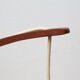 1960s wall lamp in teak and opal glass