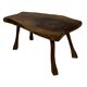 Vintage wooden side table natural design small table