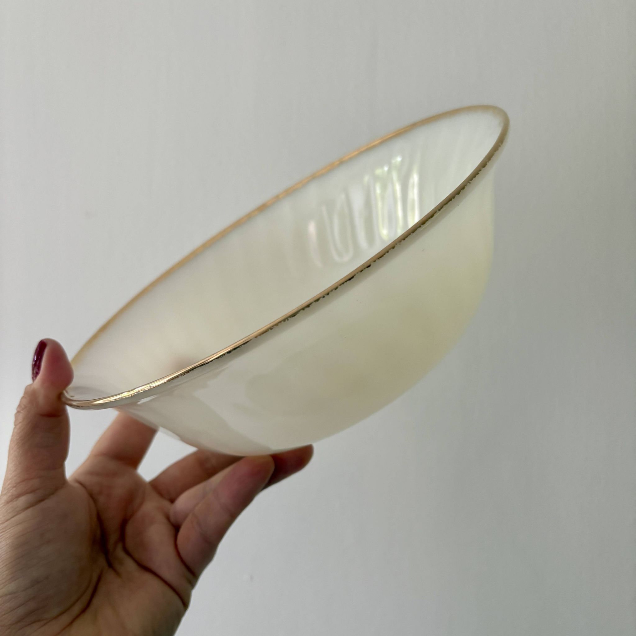 Set of vintage Fire King ramekins and bowls.
