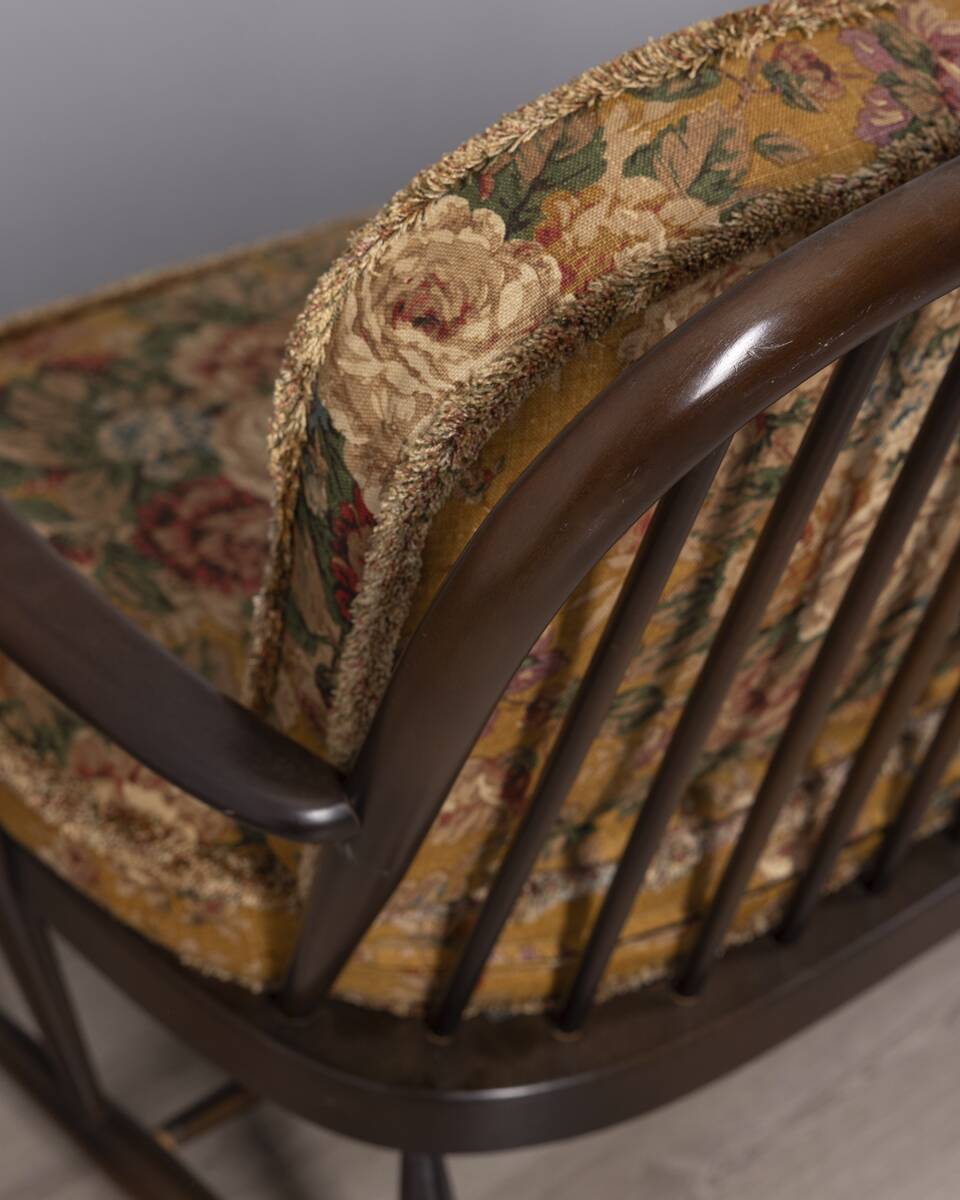 VINTAGE WOODEN SOFA FROM THE 1960S DESIGNED BY L. ERCOLANI FOR ERCOL