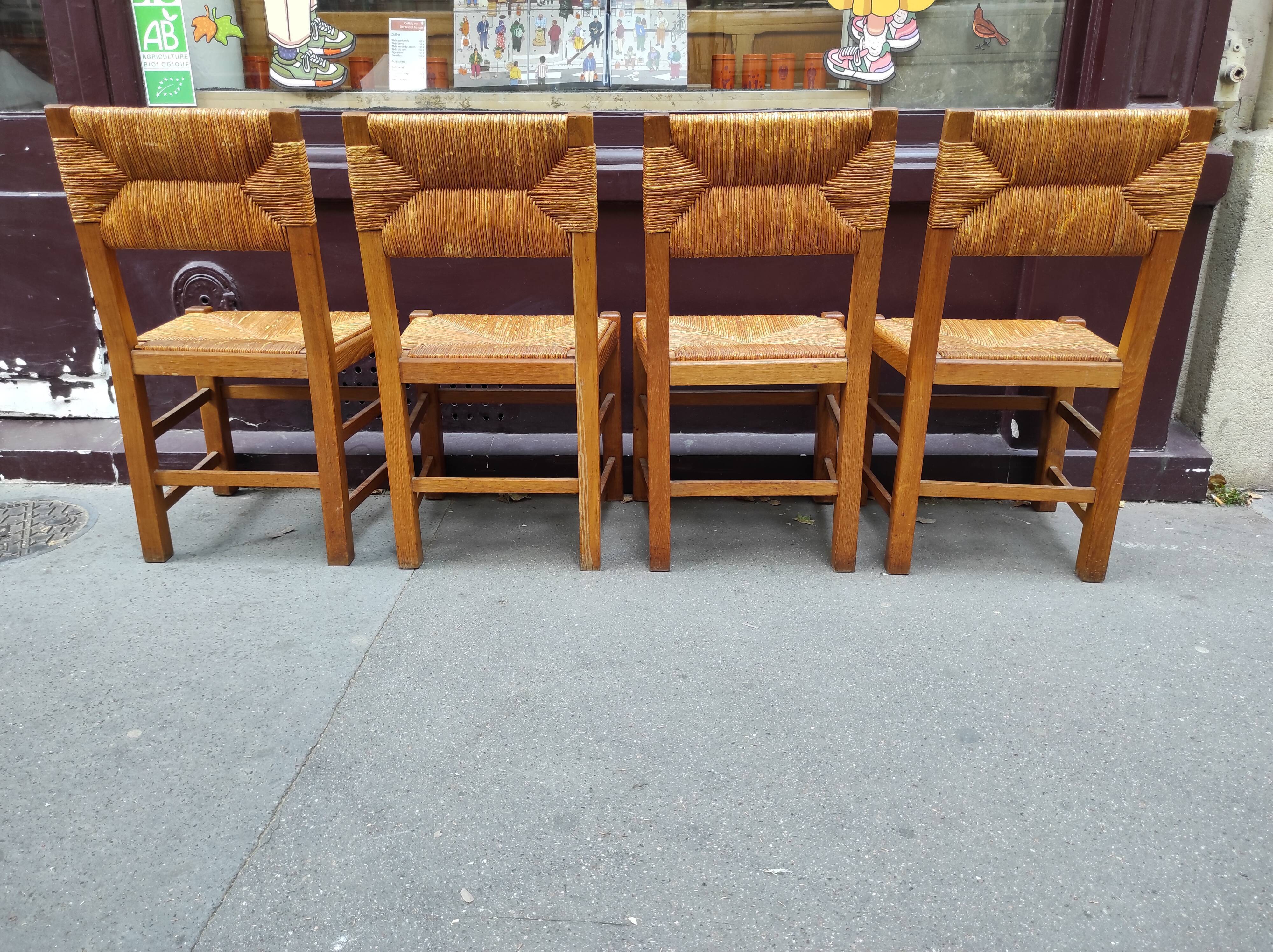 4 mulched chairs 50s