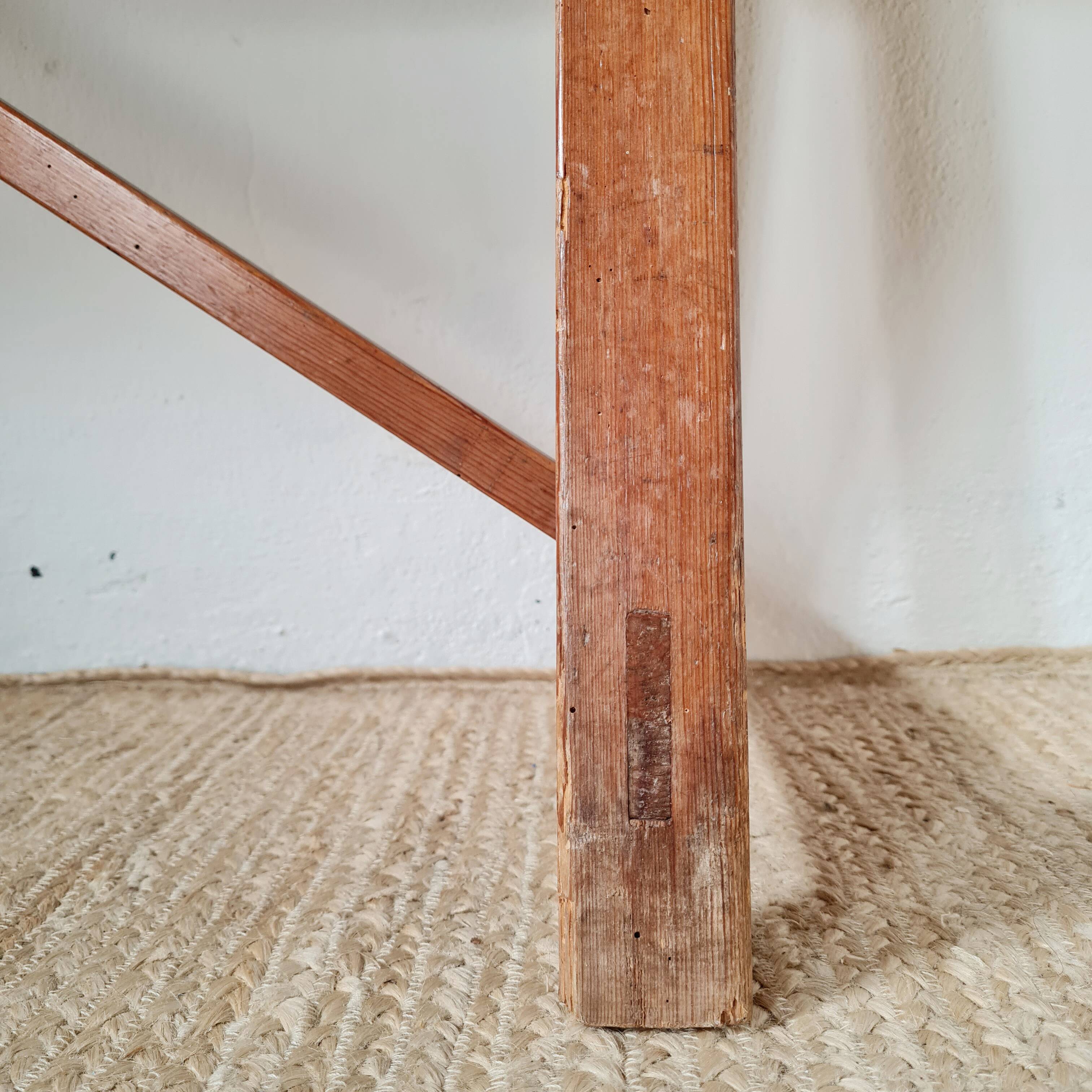 Old wooden farm bench L140cm