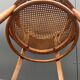 Fischel bistro armchair in wood and canework from the 50s/60s