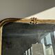 Large gilded mirror 19th century rounded corners mercury glass Louis XVI style