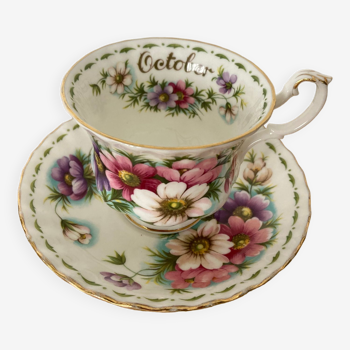 tasse et ss tasse "October" porcelaine Royal Albert