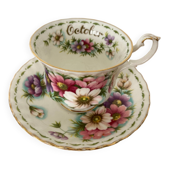 tasse et ss tasse "October" porcelaine Royal Albert