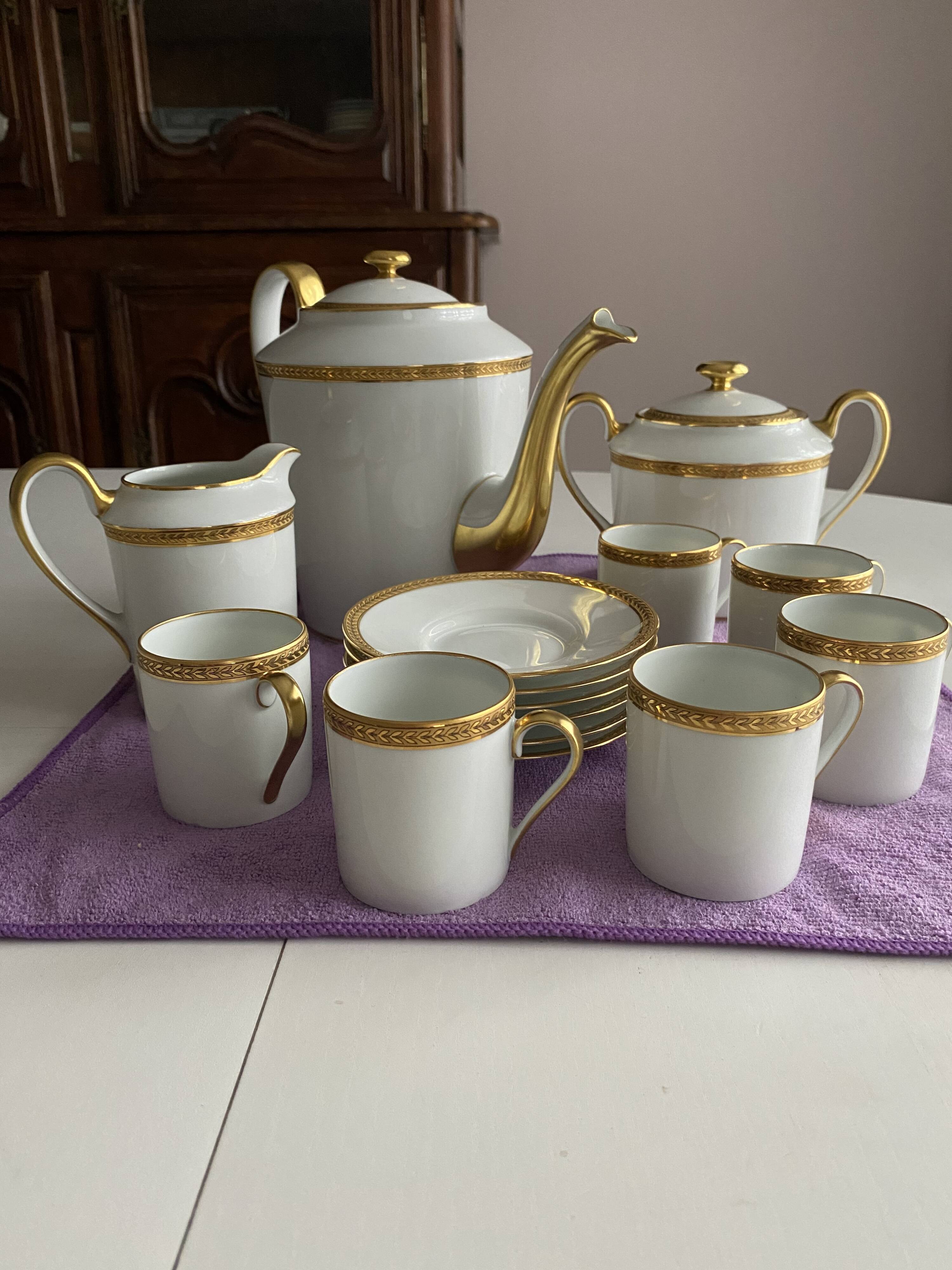 Antique coffee service from the Manufacture Royale Limoges