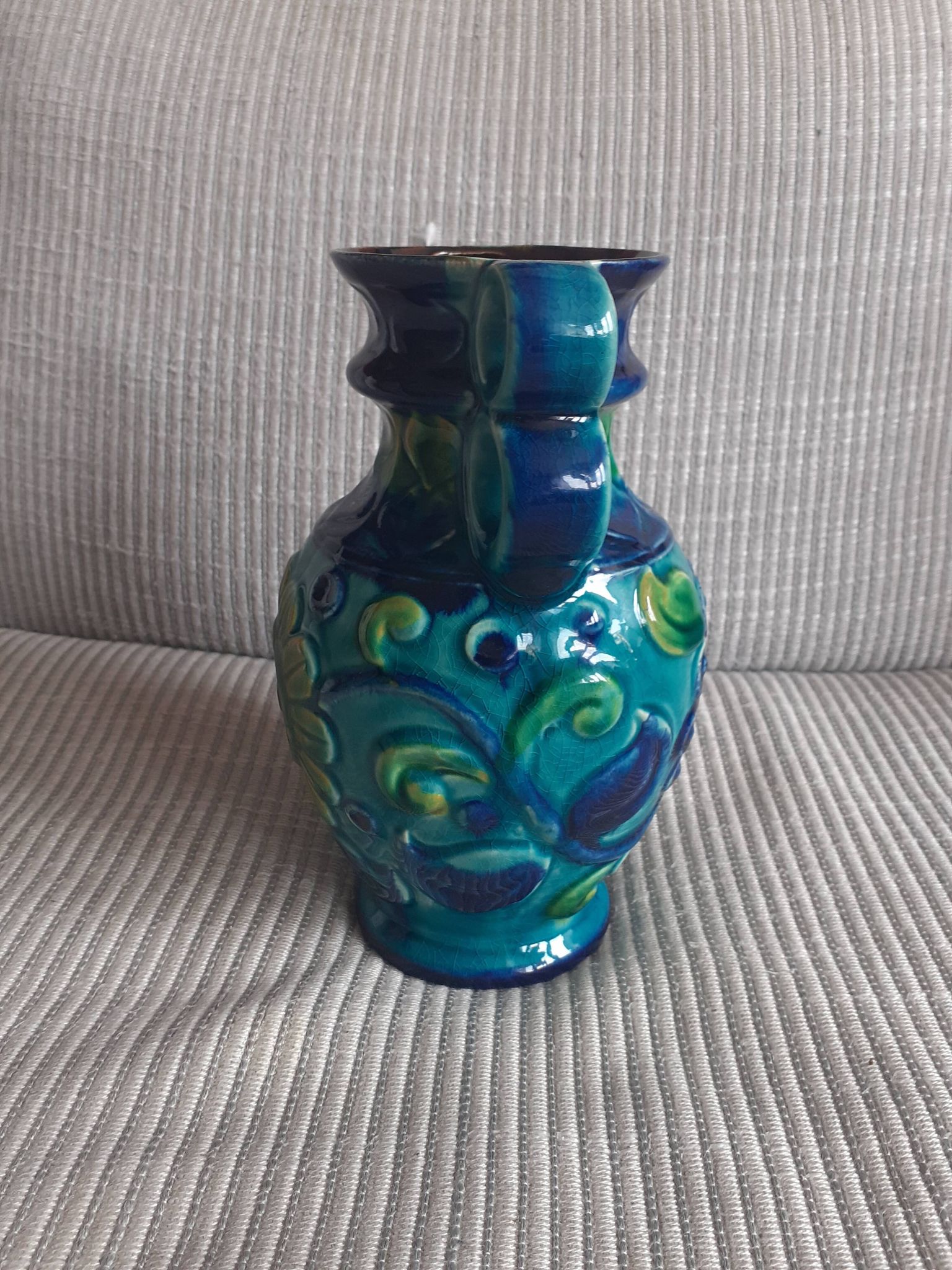 Vase vintage Germany au décor floral