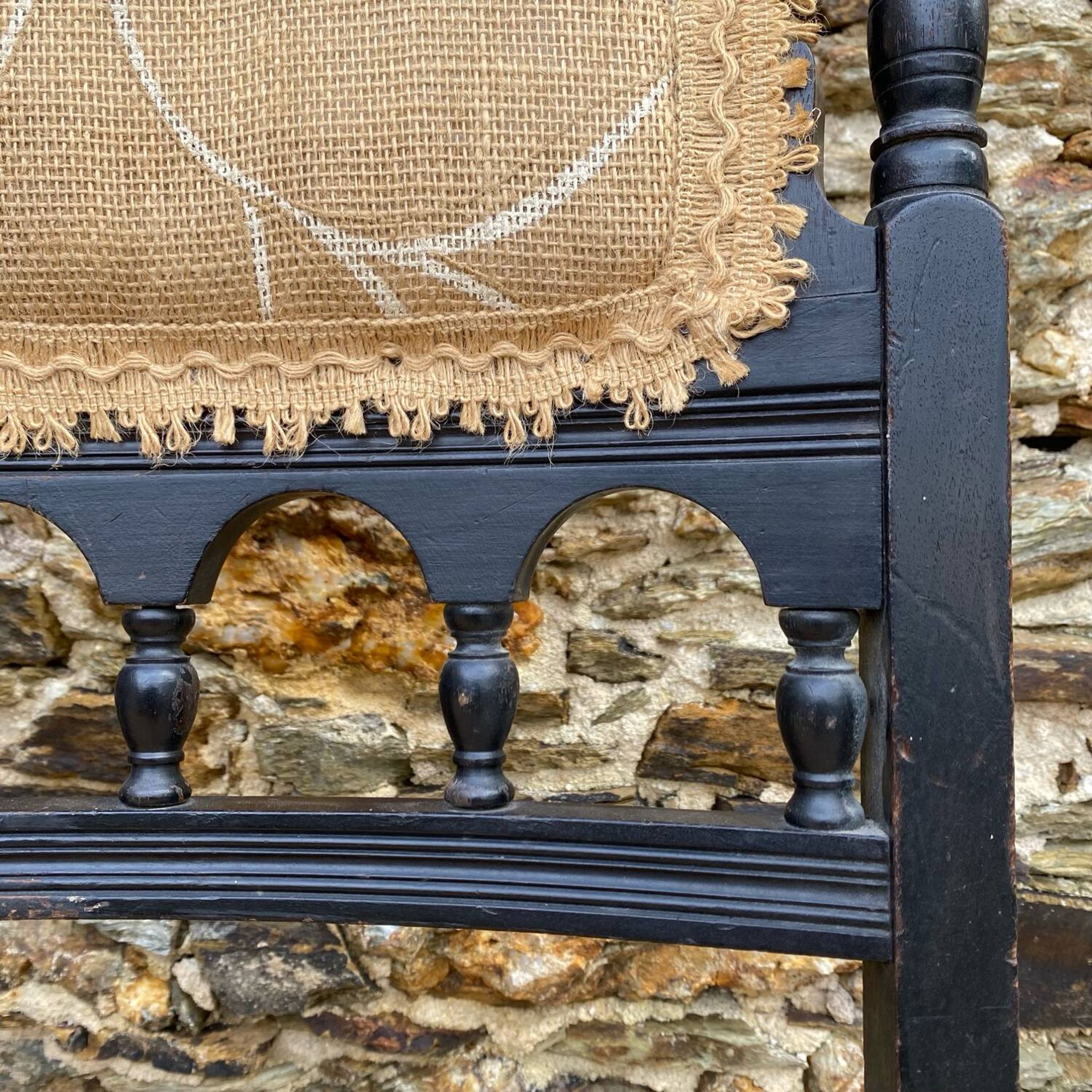 Victorian style nurse's chair, late 19th century fireside chair
