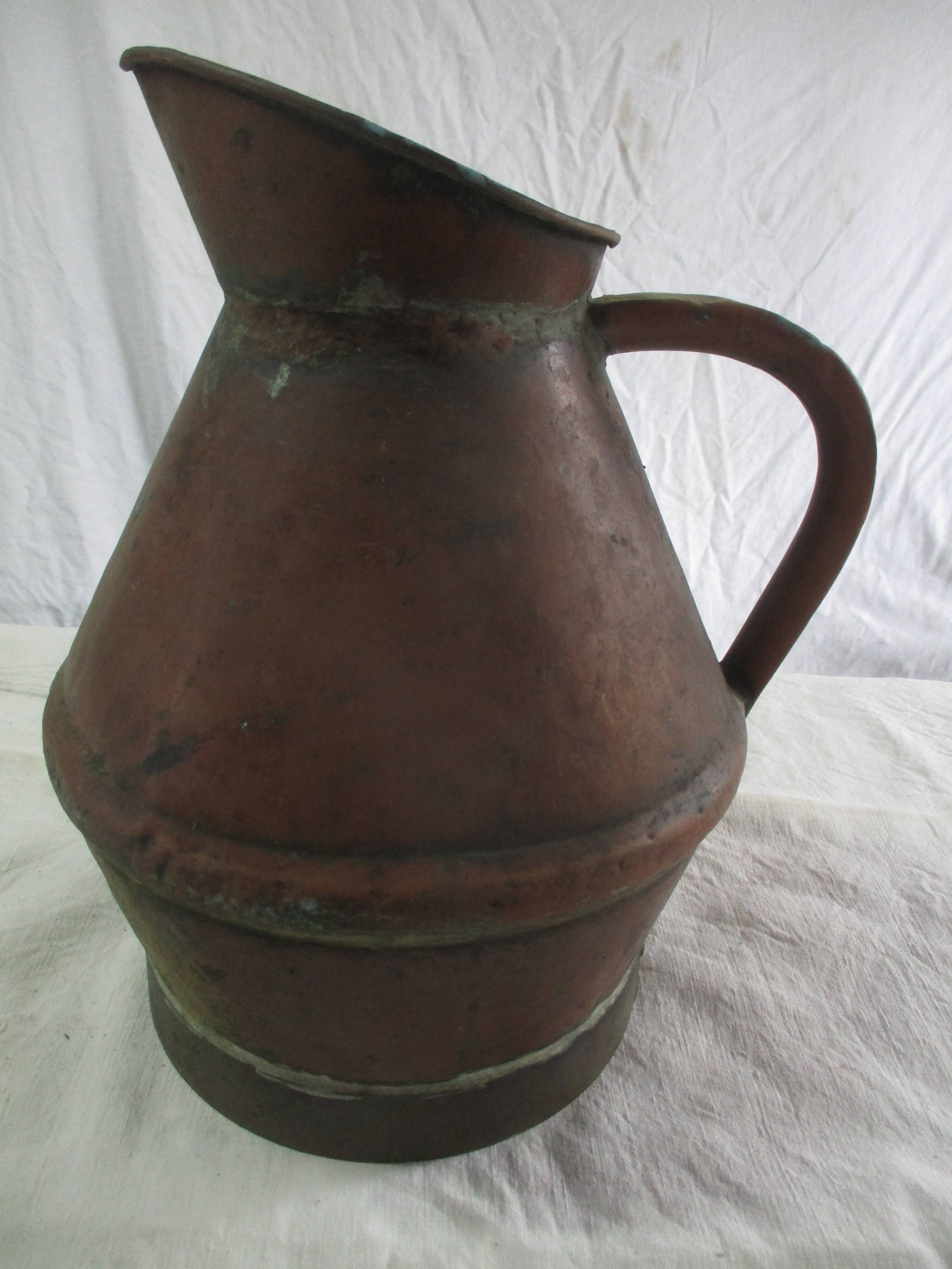 Copper pitcher