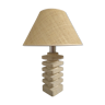 70s lamp in travertine