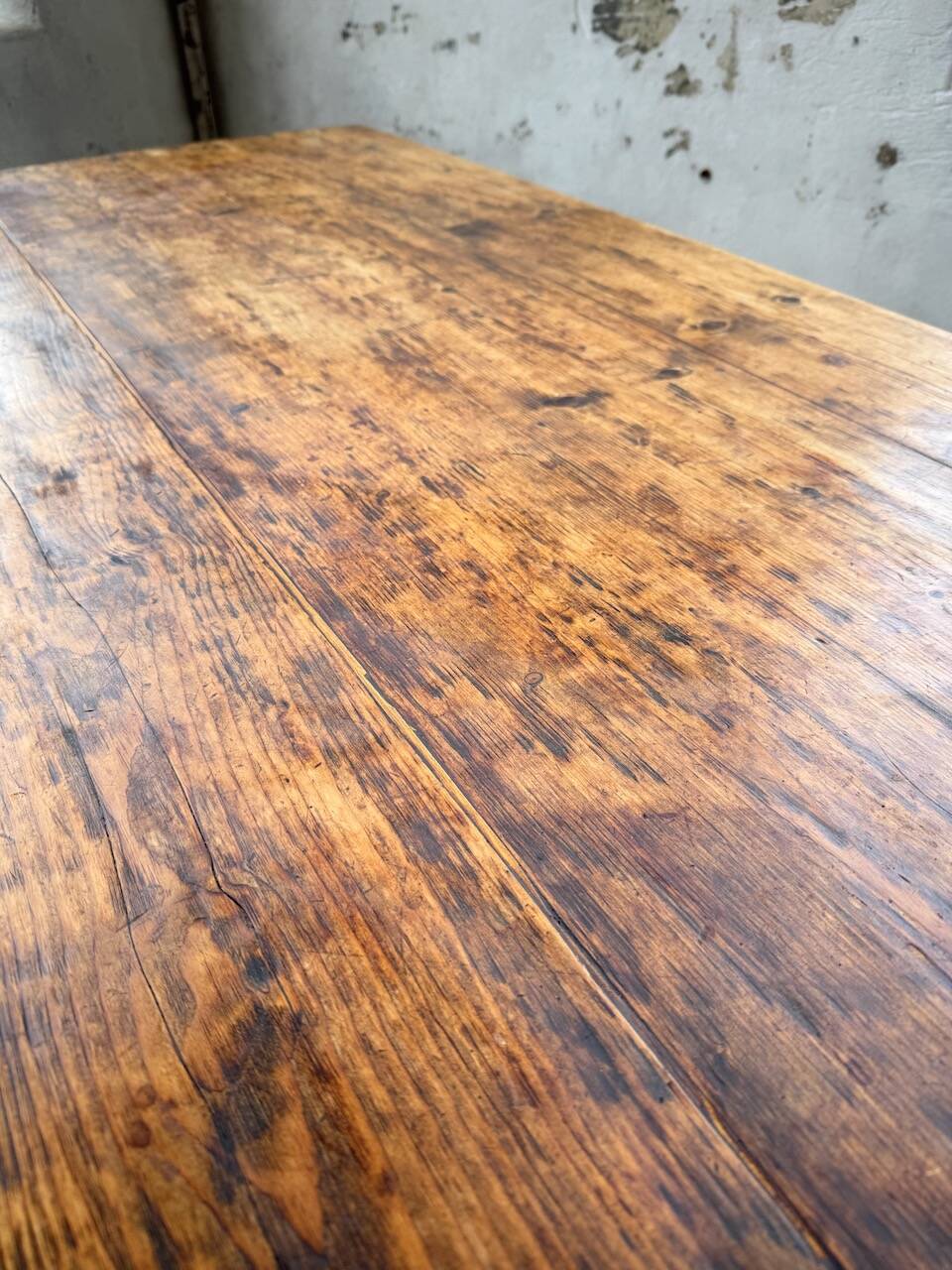 Monastery-style farmhouse table, pine, 210cm