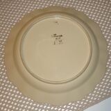 Plat noir et jaune HB Quimper, 36cm